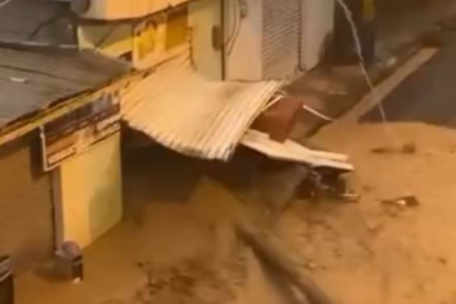 Daños en El Oro por las lluvias.