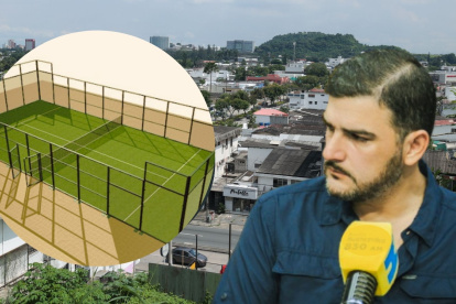 La Alcaldía explicó la razón de la paralización de la obra de canchas de pádel en Urdesa.