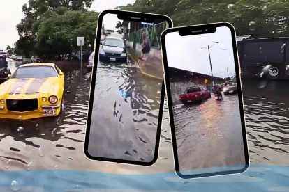 Algunas calles de Guayaquil quedaron inundadas