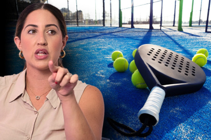 Isabel Tamariz, directora municipal de Ambiente, explicó la situación de las canchas de pádel.