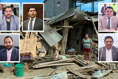 Los cinco asambleístas de la provincia de El Oro.