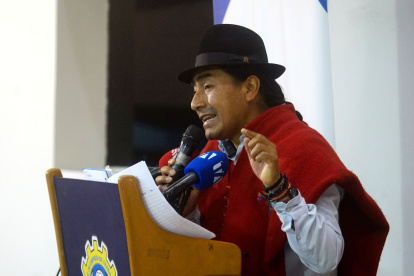 Leonidas Iza es el actual presidente de la Conaie.