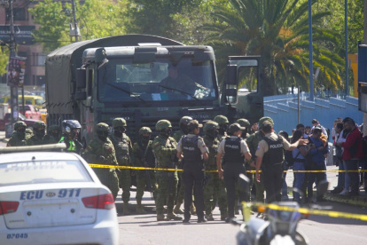 Las fuerzas del orden llegaron hasta la zona del suceso.