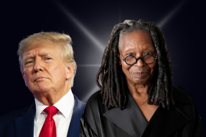Whoopi Goldberg vs. Donald Trump.