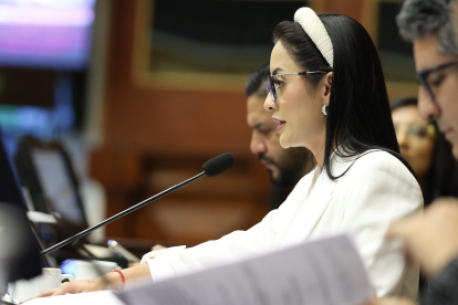 La Asamblea Nacional ha sido el espacio utilizado por los dos candidatos presidenciales, Daniel Noboa y Luisa González.