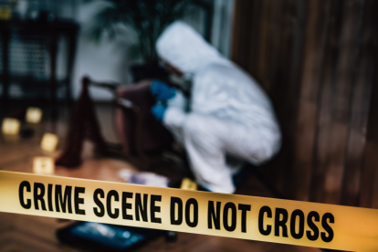 Imagen referencial. Escena del crimen.