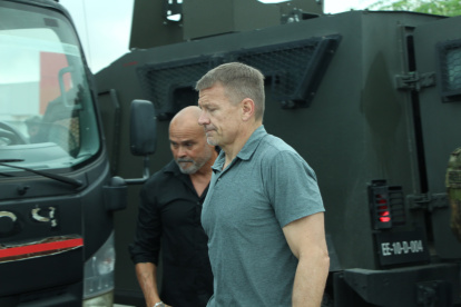 Erick Prince, de la empresa de seguridad Blackwater, en territorio.