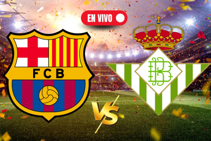FC Barcelona y Real Betis se enfrentan en jornada 30 de la LaLiga española.