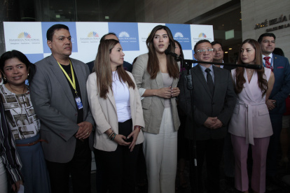 La bancada oficialista en la Asamblea Nacional del periodo 2023-2025.