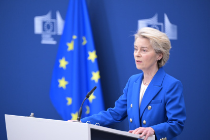Ursula von der Leyen, presidenta de la Comisión Europea.