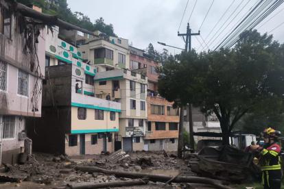 Solo este 6 de abril se produjeron dos deslizamientos de tierra en Guápulo.