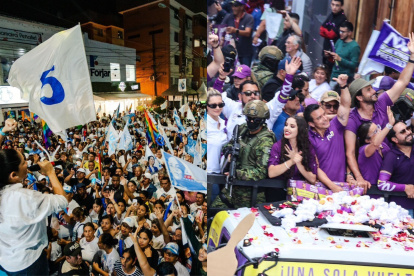 Acercamiento. El presidente-candidato Daniel Noboa, del movimiento ADN, estuvo en Cuenca el viernes pasado y se reunió con jóvenes en una cafetería.