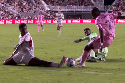 Allen Obando estuvo activo en el juego del Inter Miami ante Toronto.