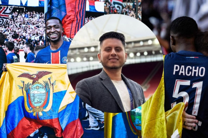 Darío Araujo periodista ecuatoriano dueño de la bandera que tenía Willian Pacho cuenta toda la historia,