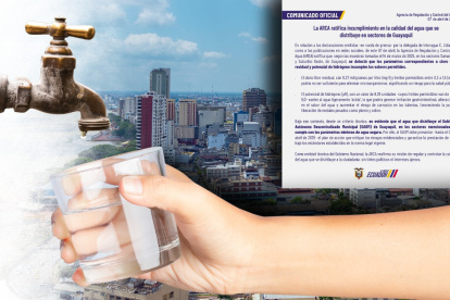 ARCA ratificó denuncias contra la calidad de agua de Guayaquil.