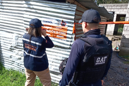 Las obras, localizadas a la altura del Puente 3, operaban sin los permisos municipales