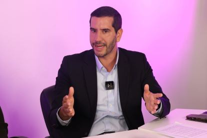 El ministro de Transporte durante el diálogo con EXPRESO.