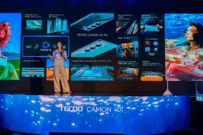 Tecno mostró al mundo lo avanzado de su ecosistema de IA y el Camon 40 Pro.