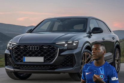 Moisés Caicedo tuvo un problema con el auto que maneja en Inglaterra.