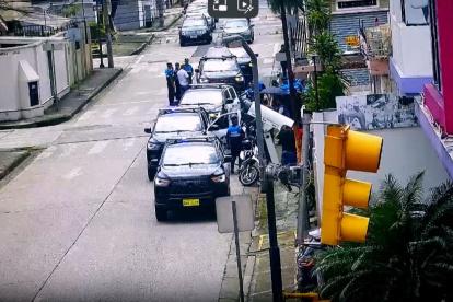 Esquina de Victor Emilio Estrada y Laureles. Allí sucedió el hecho.