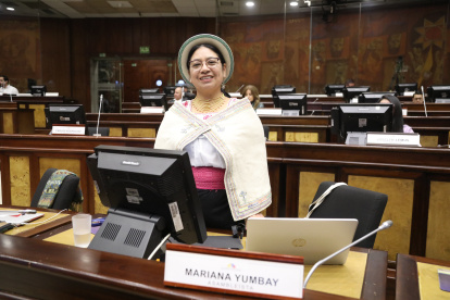 Asamblea. Para Mariana Yumbay, asambleísta en funciones y electa para el período 2025-2029, quienes se unan a Pachakutik deben coincidir con su agenda legislativa.