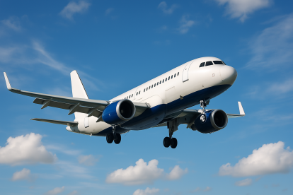 Un avión comercial sobrevuela el cielo rumbo a Guayaquil.