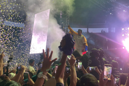 Tito El Bambino estuvo en el cierre de campaña de Daniel Noboa.