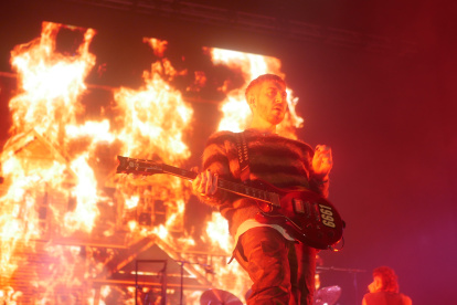 La agrupación estadounidense de heavy metal Avenged Sevenfold fue uno de los platos fuertes del cartel Festival Vivo x el Rock de este año.