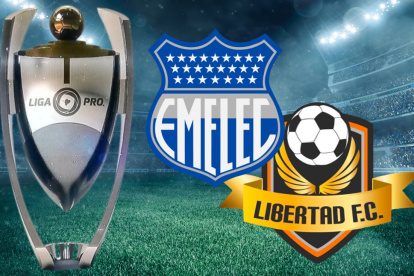 Emelec y Libertad chocan en la fecha 8 de la LigaPro 2025.