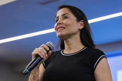 La candidata presidencial, Luisa González, dijo que el equipo de FF.AA. que la protegía fue cambiado.