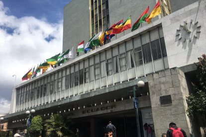 El edificio del Banco Central de Ecuador.