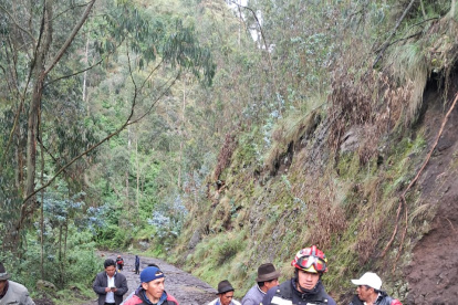 Durante las labores de búsqueda y rescate de los cuerpos que estaban como desaparecidos desde la noche del jueves.