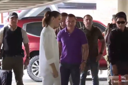 Lavinia Valbonesi ejerció su derecho al voto.