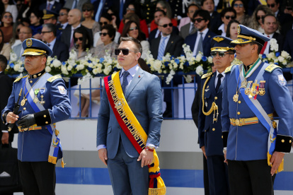 El presidente Daniel Noboa Azín.