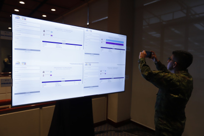 Centro de mando del CNE - Quito.