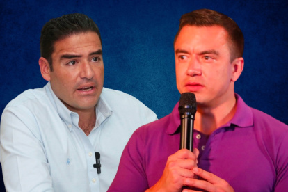 Figuras. El alcalde de Samborondón y el presidente de la República.