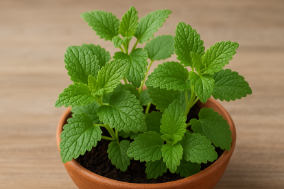 Hojas de toronjil una planta medicinal que apoya la salud hepática al reducir la grasa acumulada y proteger el hígado