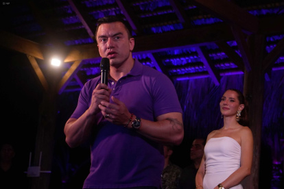 El presidente Daniel Noboa habló de su edad en su primer discurso tras votaciones.