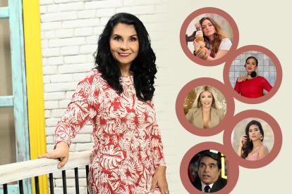 Ana Buljubasich y sus excompañeros televisivos.