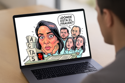 Luisa González argumento un supuesto fraude electoral y sus coidearios reconocen a Noboa.