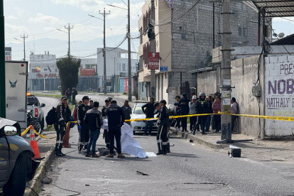 Lugar del accidente en la Panamericana Norte, donde una madre y su hija fallecieron tras ser atropelladas.