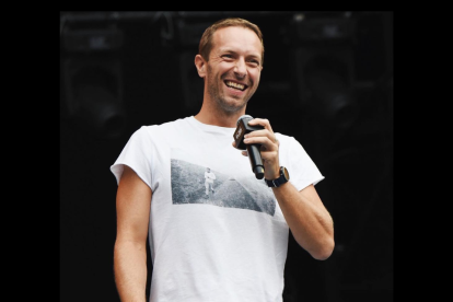 Chris Martin, lider de la banda Coldplay.