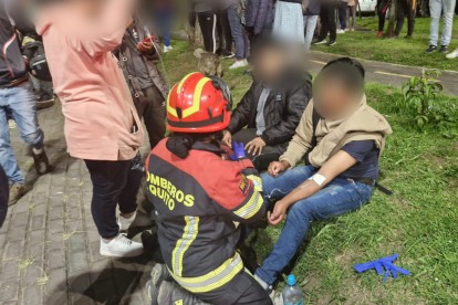 Heridos en el siniestro de tránsito.