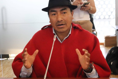 Leonidas Iza arriesgó su capital político por el apoyo a la candidata del correísmo, Luisa González.