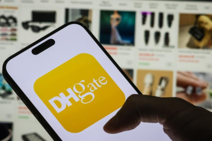 Así luce la app china DHgate, que es una tienda virtual.
