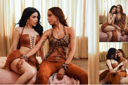 Escenas del clip promocional de En 4, de Anitta y Kenia OS