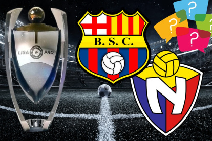 Por LigaPro Barcelona SC ante El Nacional en el estadio Monumental.