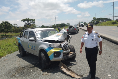 Accidente dejó a cuatro heridos.,