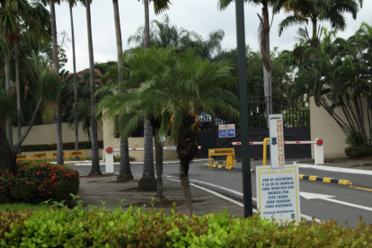Acto. El hecho se produjo cerca de la garita del conjunto residencial.