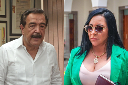 La líder del Partido Social Cristiano, Jaime Nebot, y la militante y prefecta de Esmeraldas, Roberta Zambrano.